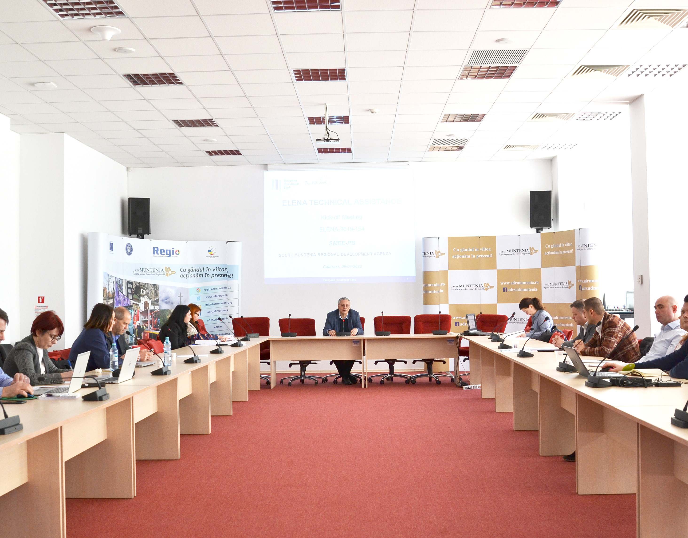 Întâlnire de lucru cu reprezentanții BEI privind implementarea instrumentului E.L.E.N.A. în regiunea de dezvoltare Sud - Muntenia