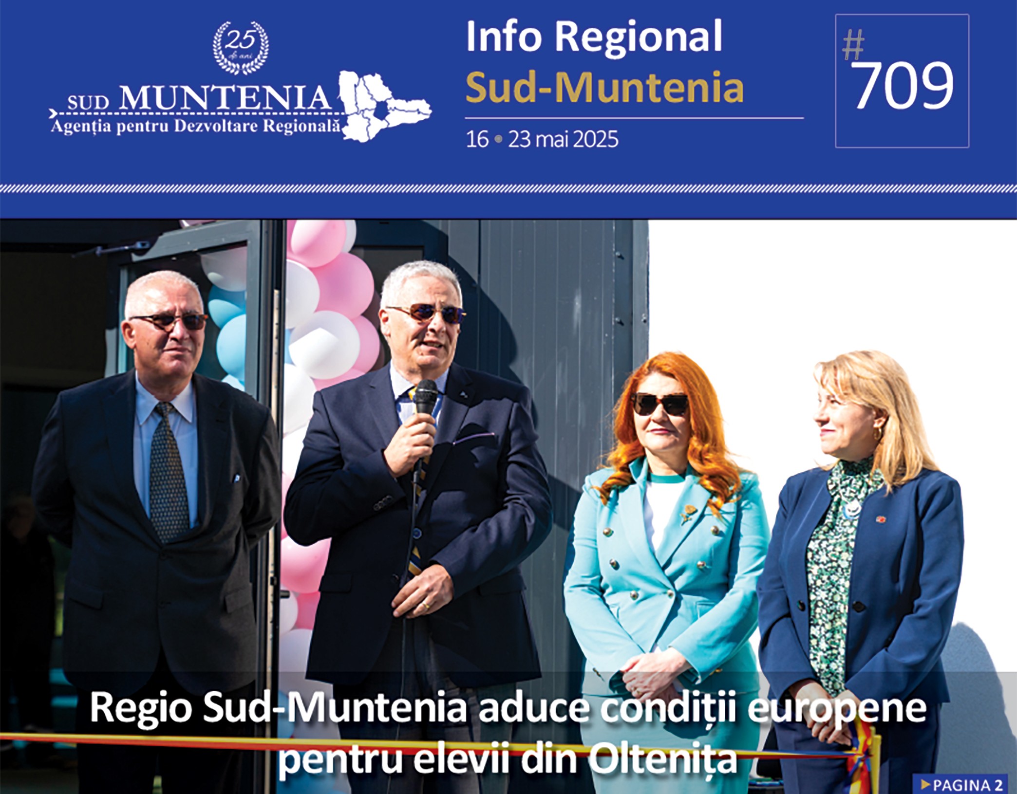 A apărut buletinul informativ Info Regional Sud-Muntenia nr. 709