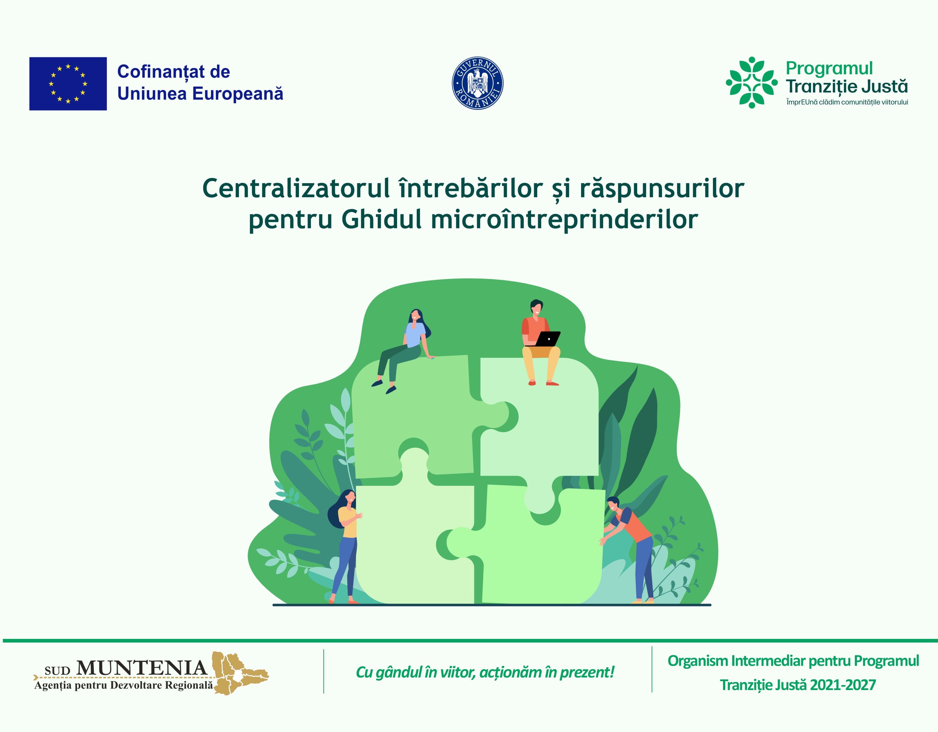 Ghidul solicitantului PTJ pentru microîntreprinderile din Prahova: întrebări și răspunsuri disponibile online